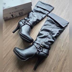Rampage Women's Black Knee-High Boots
